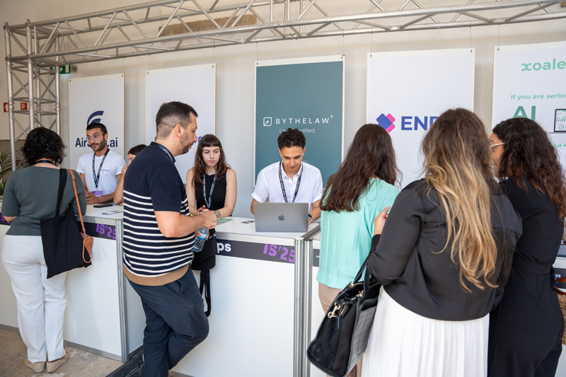 CEO e CTO no evento most promising startup